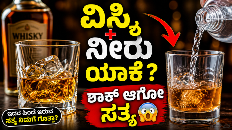 ವಿಸ್ಕಿ ಜೊತೆ ನೀರು ಯಾಕೆ ಮಿಕ್ಸ್ ಮಾಡ್ತಾರೆ ಗೊತ್ತಾ? ಇದರ ಹಿಂದೆ ಇರುವ ಸತ್ಯ ತಿಳಿದ್ರೆ ಶಾಕ್ ಆಗ್ತೀರ!.